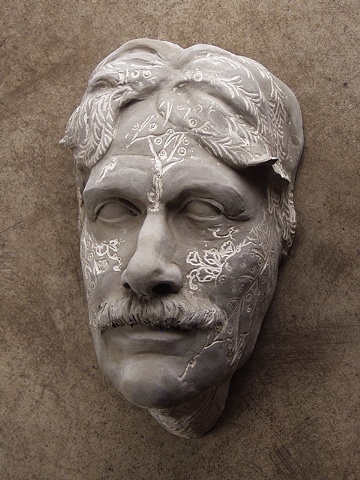 Kevin Flicker with Mishima (greenware)