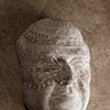 Richard Bresnahan with Mishima (greenware)
