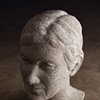 Self Portrait with Mishima (greenware)