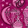 Pink Moon Babies. 24x18in. acrylic on paper
