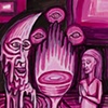 Dancing Chalice. 24x18in. acrylic on paper