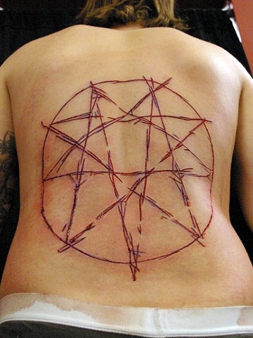 9 point star cutting