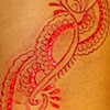 Mehndi inspired cutting and peeling