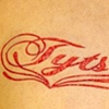 Lettering cutting and skin peeling