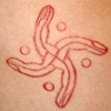 Finger swastika cutting