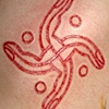 Finger swastika cutting