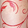 Flowers and filigree cutting and skin peeling