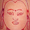 Buddha cutting, peeling and cross hatching