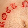 Lettering cutting and skin peeling
