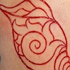 Tibetan conch shell cutting