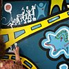 Strand Bookstore Mural:
Family Panel Process #10