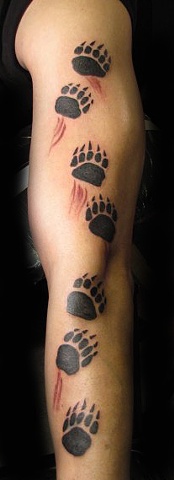 black widow custom tattoo amp design polar bear tracks black widow custom tattoo amp design polar bear tracks