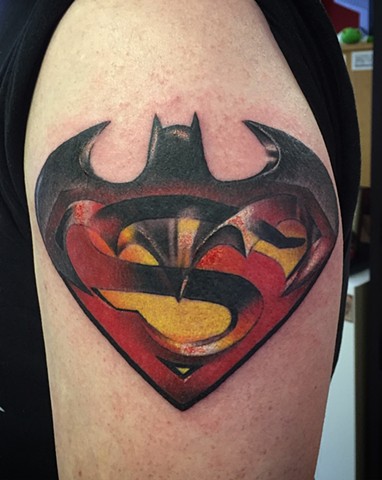black widow custom tattoo amp design batman superman black widow custom tattoo amp design batman superman