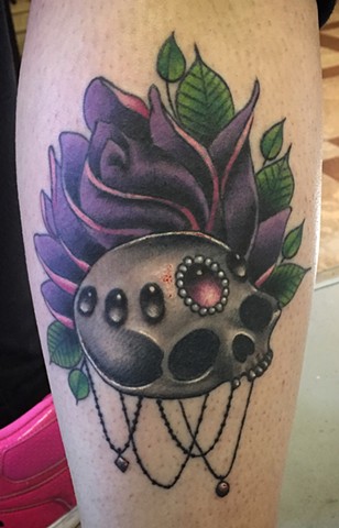 black widow custom tattoo amp design skull n rose cover up black widow custom tattoo amp design skull n rose cover up