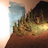 detail of miniature video forest