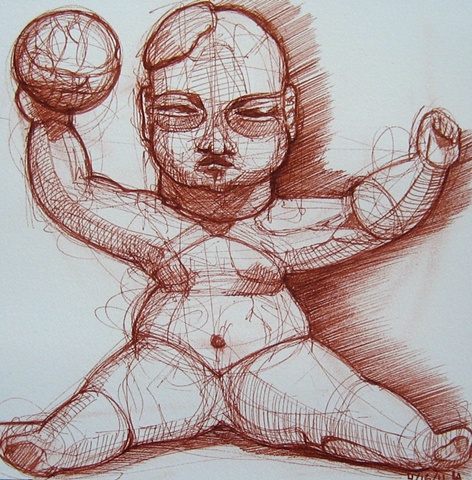 Aksen After: Olmec Baby with Ball