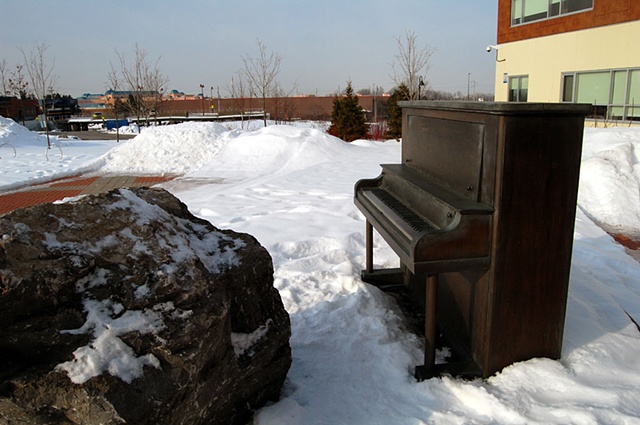 Maskull Lasserre Art Artist Portfolio Artwork Collection Sculpture Public Art Masquel Drawing Montreal Pierre Francois Ouellette Art Contemporain Resonance Shenkman Art Center Orleans Piano Rock Boulder Public 1% Commission