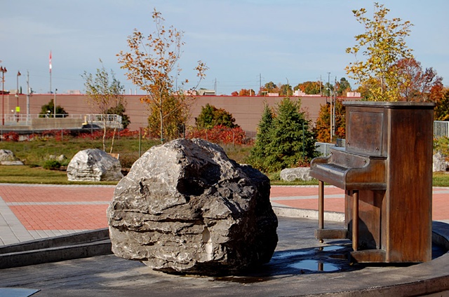 Maskull Lasserre Art Artist Portfolio Artwork Collection Sculpture Public Art Masquel Drawing Montreal Pierre Francois Ouellette Art Contemporain Resonance Shenkman Art Center Orleans Piano Rock Boulder Public 1% Commission