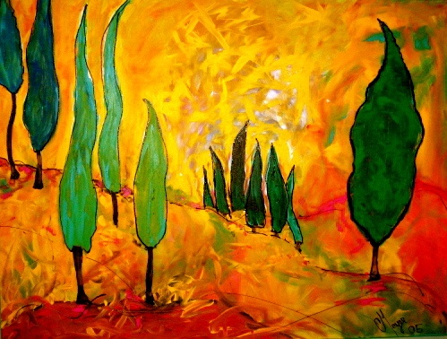 Yellow Italian Landscape