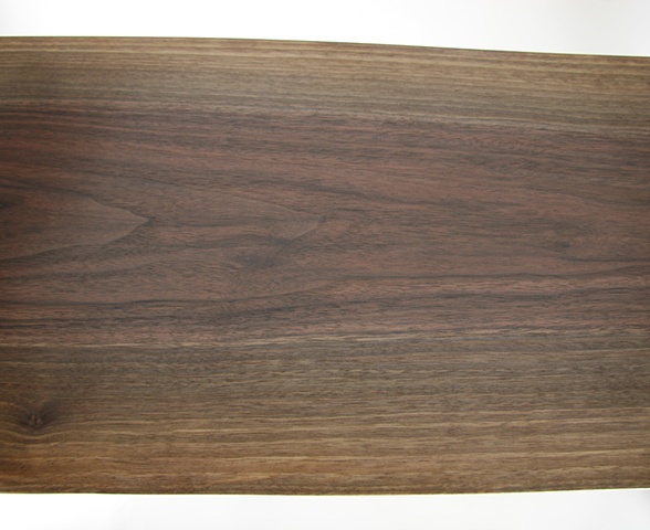 Detail of live edge walnut top
