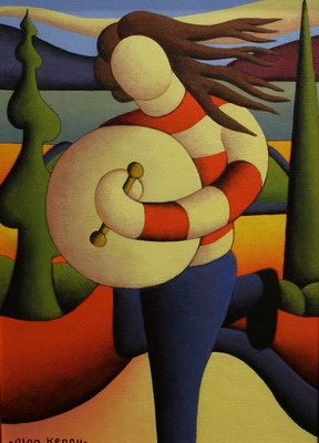 Bodhran player