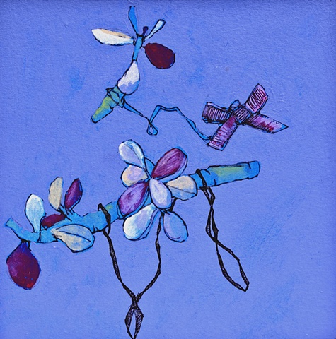 jade on blue