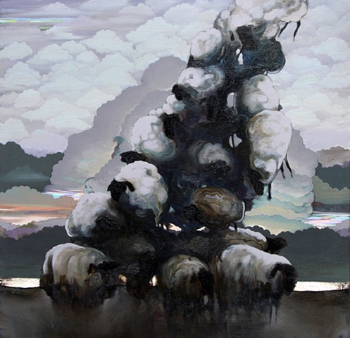 "matt lively" painting art artist original sheep 