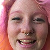 Another happy customer! septum piercing with 10gauge (2.4mm) circular barbell from Industrial Strength