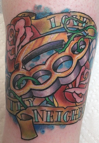 love thy neighbor in tattoos by steve adkins monkey bomb love thy neighbor in tattoos by steve adkins monkey bomb
