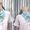 Japanese Art Deco Inspired Scarf (Crisp Cucumber)