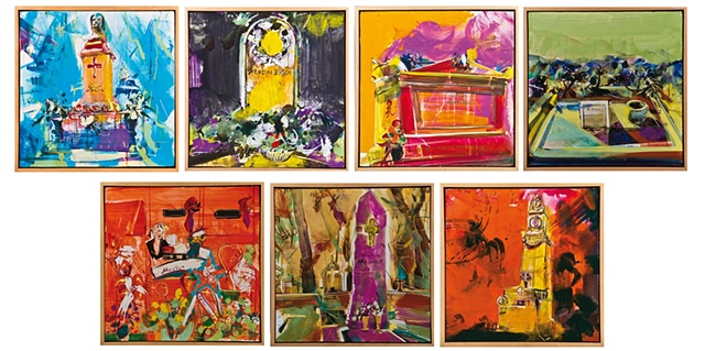 Matthias Koster
Honore to...
Seven-part series: W. Busch, Apollinaire, Balzac, Le Corbusier, V. Bellini, Kameliendame, M. Monroe