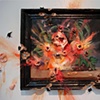Exploding Peaches (with Frame)