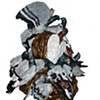 Large Bust with Pigeons