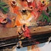 Exploding Peaches (with Frame) (detail)