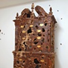 Chest of Drawers (Early American) with Woodpecker