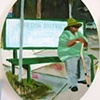 "Betty at the bus stop"