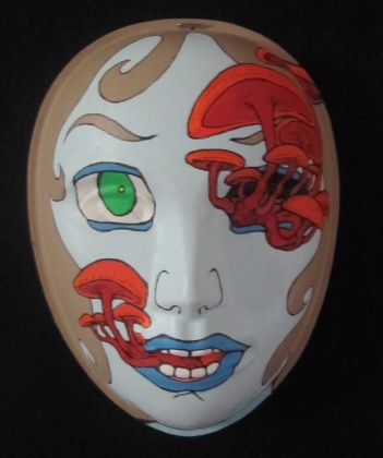 Mask by Thomas Hart.... there are 27 masks on display...