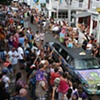 Funkmobile... Shop Therapy sponsored me to paint this 92 Lincoln Limo for a local cab company...it's pictured here in the 2009 Carnival Parade in Provincetown, MA