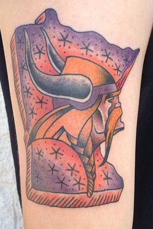rockin tattoos mn vikings tattoo rockin tattoos mn vikings tattoo