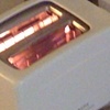 Haru is watching the toaster again..