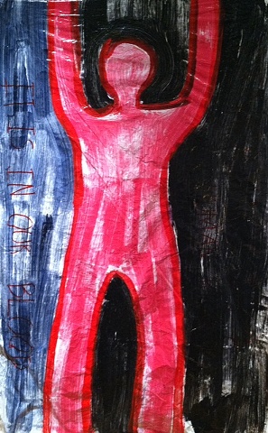 "Blood" finished 7/4/12 at Occupy Gathering - quote author unknown/elk