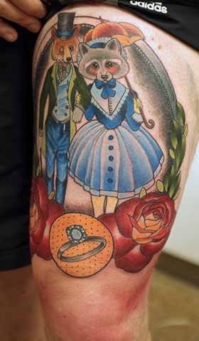 kitty dearest tattoo artist the fox and the raccoon by kitty dearest tattoo artist the fox and the raccoon by