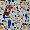 "Woodland Creatures" in Blue and Pink