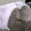 36484806 (folding chair, envelopes, mirror, wall, ground)