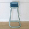 101009 (blue sheeting) - force of habit 
[gallery installation]