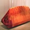 319811407  (velvet, wood, canvas, cotton batting, thread)