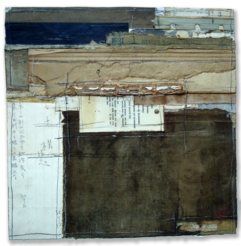 Crystal Neubauer Collage I'll Take You There Abstract Art Salvaged Altered