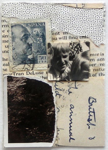 Crystal Neubauer Original Fine Art COLLAGE ATC Sampler Mixed Media: UTTERINGS A Wordless Prayer Series