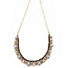 18" MIXED PEARLS ON GILDED CHAIN