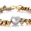 GREY PEARL MIXED NUGGET BRACELET